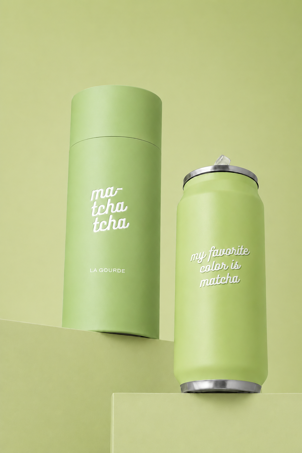 La gourde isotherme matcha