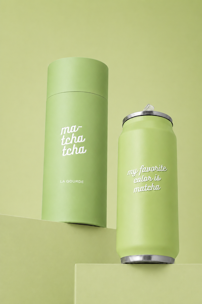 La gourde isotherme matcha