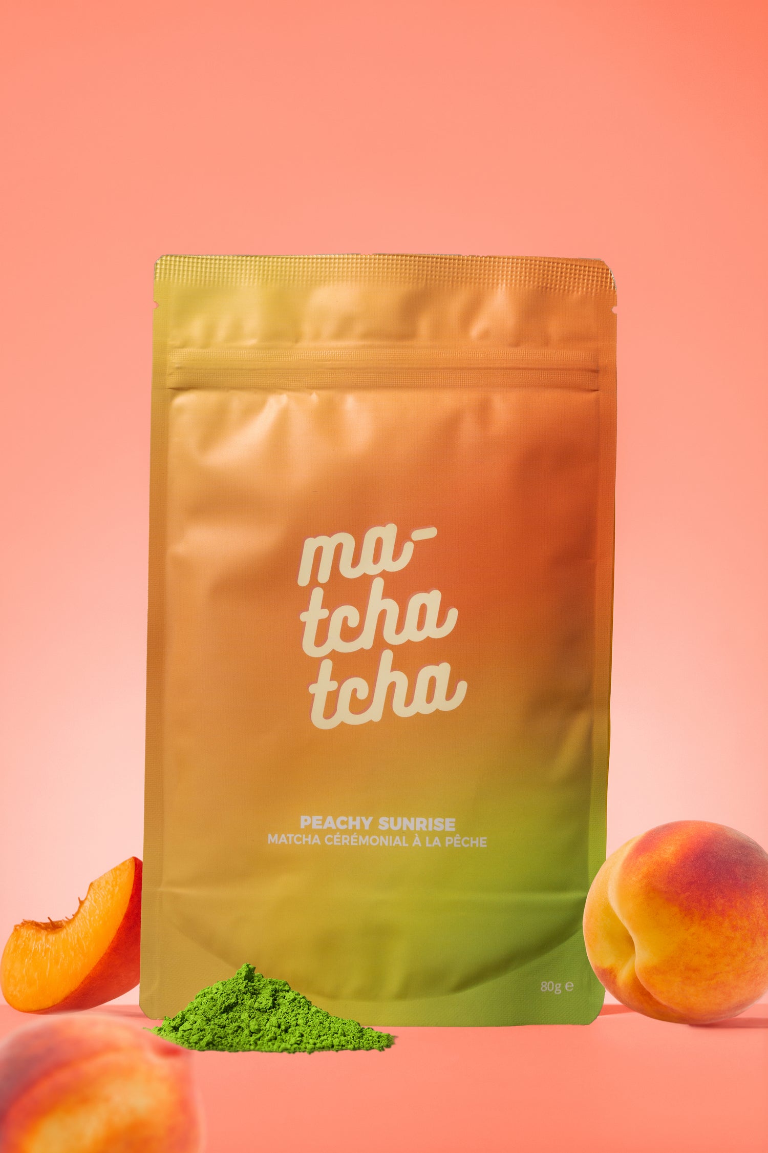 Peachy Sunrise 🍑 - Matcha Cérémonial Pêche