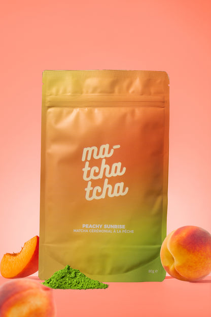 Peachy Sunrise 🍑 - Matcha Cérémonial Pêche
