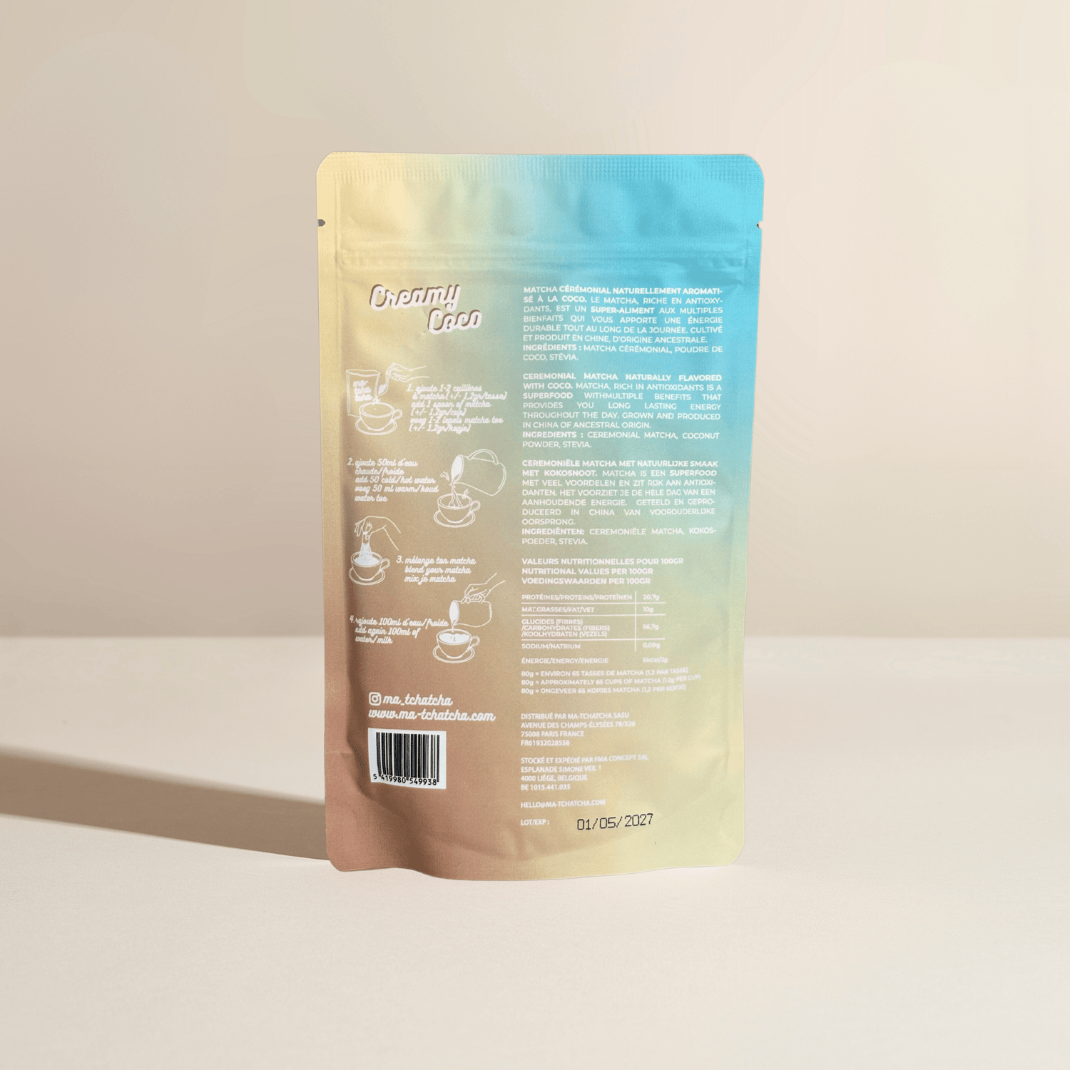 Creamy Coco 🥥 - Matcha Cérémonial Noix de Coco