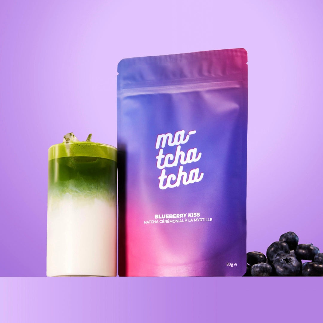 Blueberry Kiss 🫐 - Ceremoniële Matcha Bosbes