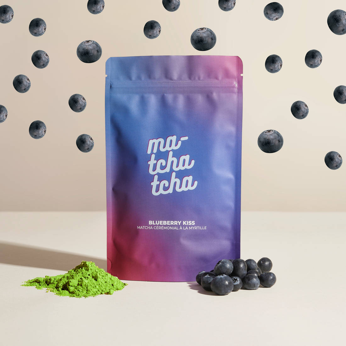 Blueberry Kiss 🫐 - Matcha Cérémonial Myrtille