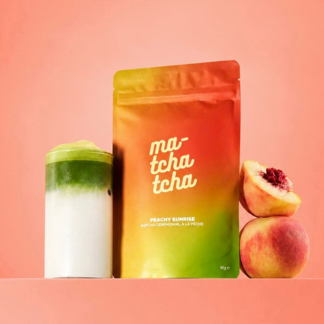 Peachy Sunrise 🍑 - Matcha Cérémonial Pêche