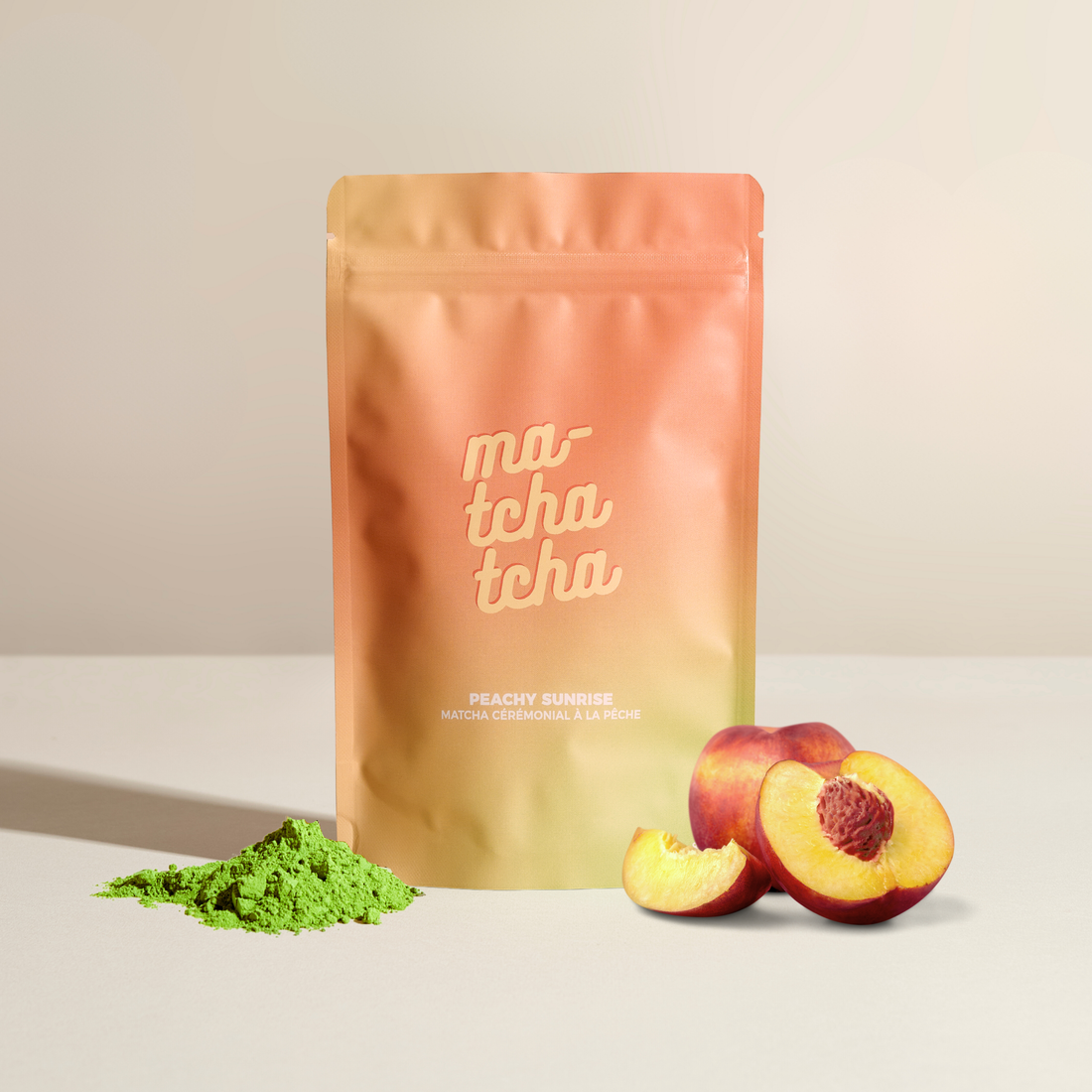 Peachy Sunrise 🍑 - Matcha Cérémonial Pêche