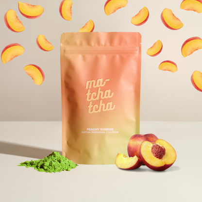 Peachy Sunrise 🍑 - Matcha Cérémonial Pêche